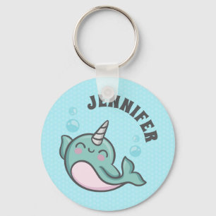 Cute Narwhal Sleutelhanger