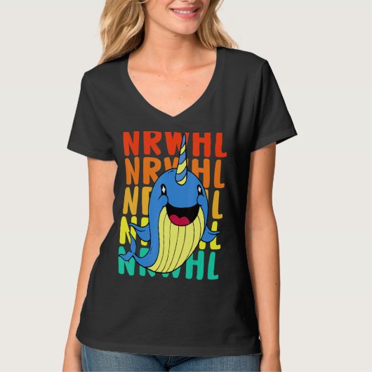Cute Narwhal T-shirt (Voorkant)
