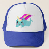 Cute Narwhal Trucker's Pet (Voorkant)