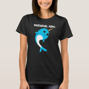 Cute Narwhal voor Mannen Boys Narwhale Narwhal Tus T-shirt