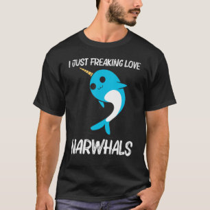 Cute Narwhal voor mannen Narwhale Narwhal Tusk T-shirt