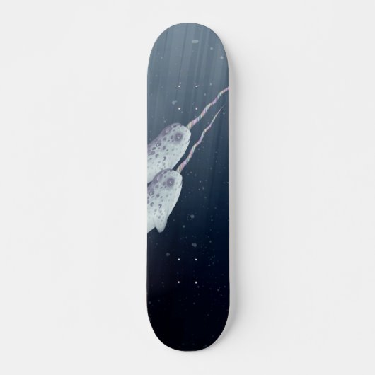 Cute Narwhals die onder water zwemmen Persoonlijk Skateboard (Voorkant)