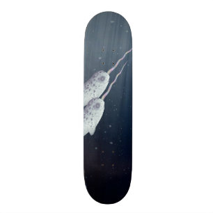 Cute Narwhals die onder water zwemmen Persoonlijk Skateboard