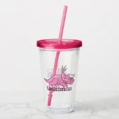 Cute Nasutoceratops Acryl Drinkbeker (Achterkant)