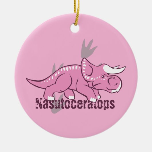 Cute Nasutoceratops Keramisch Ornament (Voorkant)