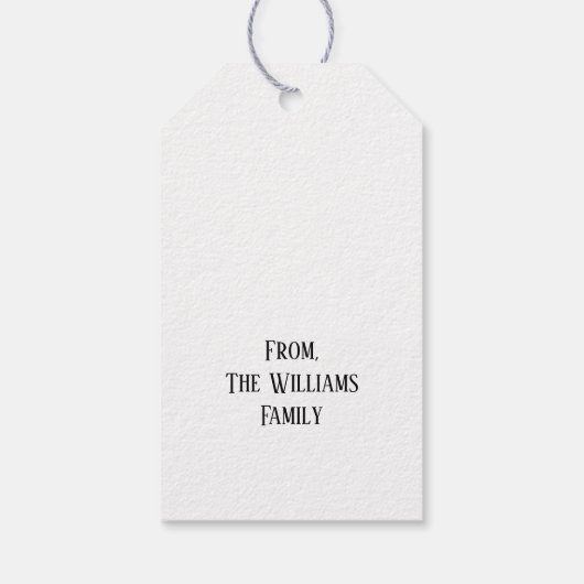 Cute Natitivity-kerst Cadeaulabel (Achterkant)