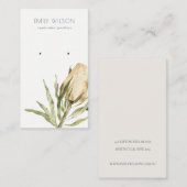 Cute Native Banksia Floral Earring Display Visitekaartje (Voorkant / Achterkant)