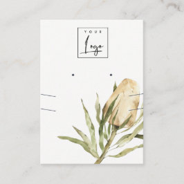 Cute Native Banksia Floral Earring Ketting Visitekaartje