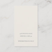 Cute Native Banksia Floral Hair Clip Display Visitekaartje (Achterkant)