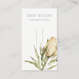 Cute Native Banksia Floral Hair Clip Display Visitekaartje