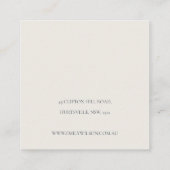 Cute Native Banksia Floral Ketting Display Vierkante Visitekaartje (Achterkant)