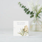 Cute Native Banksia Floral Ketting Display Vierkante Visitekaartje (Staand voorkant)