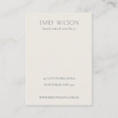 Cute Native Banksia Floral Ketting Display Visitekaartje (Achterkant)