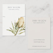 Cute Native Banksia Floral Ketting Display Visitekaartje (Voorkant / Achterkant)