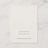 Cute Native Banksia Floral Stud Earning Display Visitekaartje (Achterkant)