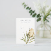 Cute Native Banksia Floral Stud Earning Display Visitekaartje (Staand voorkant)