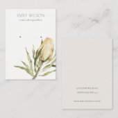 Cute Native Banksia Floral Stud Earning Display Visitekaartje (Voorkant / Achterkant)