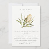 Cute Native Banksia Waterverf Flora Vrijgezellenfe Bedankkaart (Voorkant)