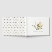 Cute Native Banksia Waterverf Floral Wedding Gastenboek (Volledig)