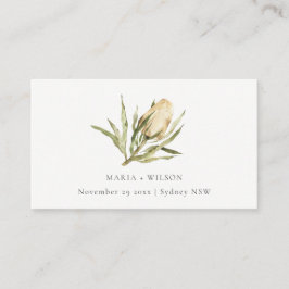 Cute Native Banksia Waterverf Floral Wedding Plaatskaartje