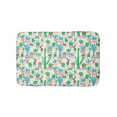 Cute Natural Floral Cacti Pattern Badmat (Voorkant)