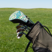Cute Natural Floral Cacti Pattern Golfheadcover (Insitu)
