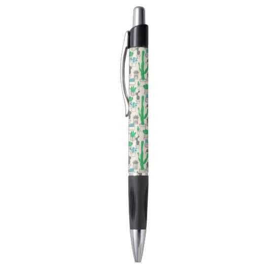 Cute Natural Floral Cacti Pattern Pen (Top (Verticaal))