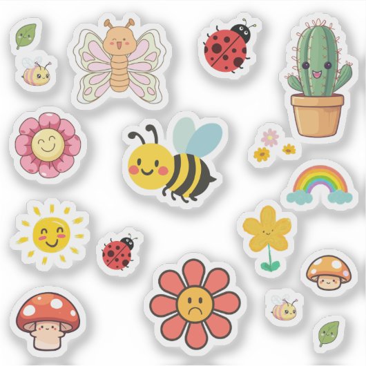 Cute Nature Stickers (Voorkant)