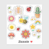 Cute Nature Stickers (Vel)