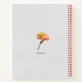 Cute natuur en bloemen Monogrammen l Pink Notitieboek (Achterkant)