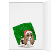 Cute Naughty Beagle Kerstmis Kaart (Binnen (Links))