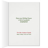 Cute Naughty Beagle Kerstmis Kaart (Binnen (Rechts))