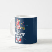 Cute Naughty Gnome Persoonlijke Kerstmis Koffiemok (Voorkant links)