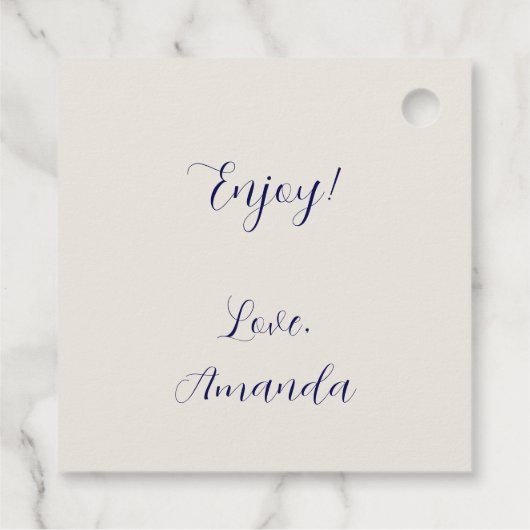 Cute Nautical Birthday Bedankjes Labels (Achterkant)