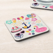 Cute Nautical Birthday Bier Onderzetter (Linkerzijde)