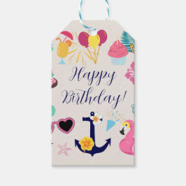 Cute Nautical Birthday Cadeaulabel