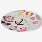 Cute Nautical Birthday Papieren Bordje (Gekanteld)