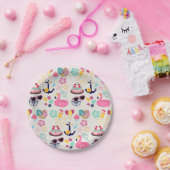 Cute Nautical Birthday Papieren Bordje (Feest)