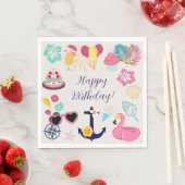  Cute Nautical Birthday Servet (Insitu)
