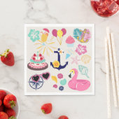 Cute Nautical Birthday Servet (Insitu)
