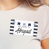 Cute Nautical Hallo Mijn naam is de Stickers van d