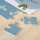 Cute Nautical Lighthouse and Boat Kind Pattern Legpuzzel (Zijkant)