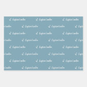 Cute Nautical Lighthouse Boat Kind Pattern Party Inpakpapier Vel (Voorkant 2)