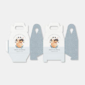 Cute Nautical Pirate Ship Lion Cub Kids Birthday Bedankdoosjes (Uitgevouwen)