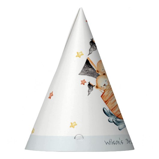 Cute Nautical Pirate Ship Lion Cub Kids Birthday Feesthoedjes (Links)