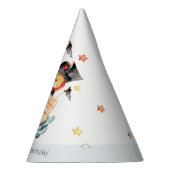 Cute Nautical Pirate Ship Lion Cub Kids Birthday Feesthoedjes (Rechts)