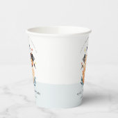 Cute Nautical Pirate Ship Lion Cub Kids Birthday Papieren Bekers (Links)