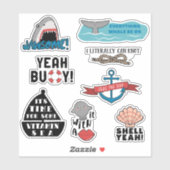 Cute Nautical Puns Sticker (Vel)