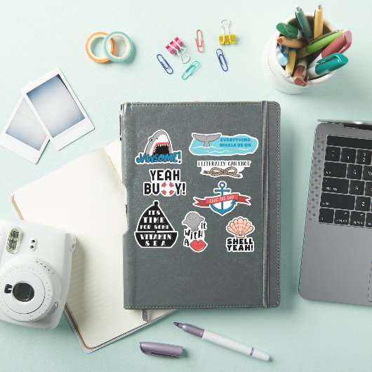 Cute Nautical Puns Sticker (iPad Cover)