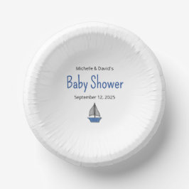 Cute Nautical Sailboat Baby Boy Couples Shower Papieren Kommen